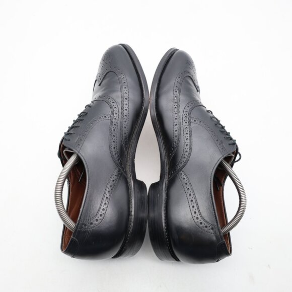 Allen Edmonds Chester Men's Size 11 B Wingtip Oxford Black Leather Made In USA - Picture 6 of 12